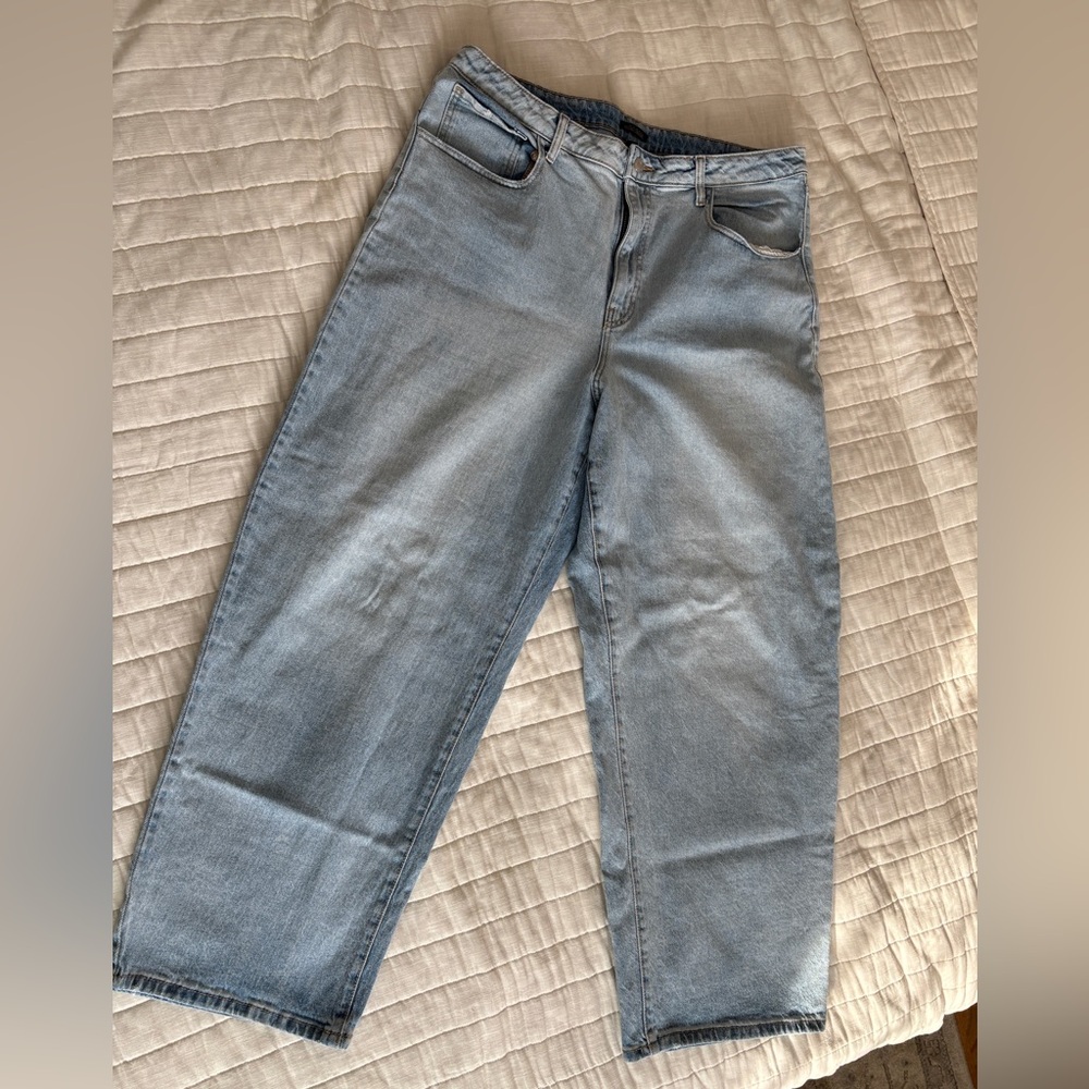 “wild fable” Light Blue Denim Baggy Jeans with Green Label